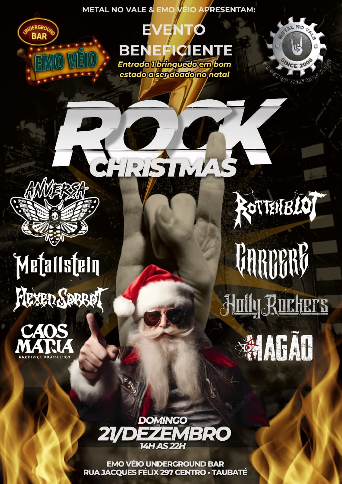 Cartaz Rock Christmas