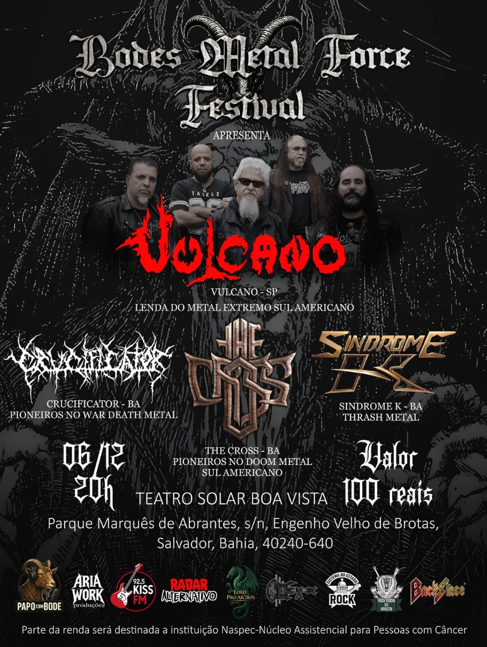Cartaz do Bodes Metal Force Festival