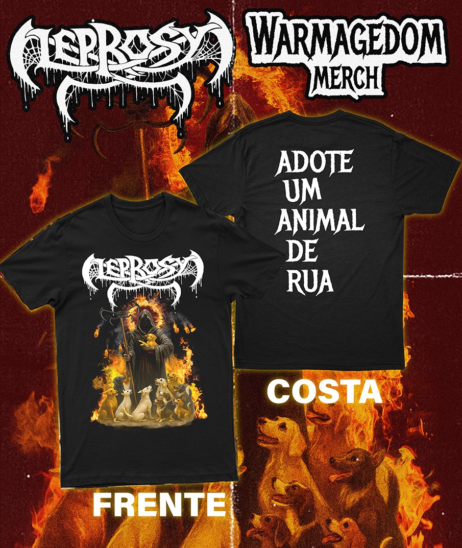 T-shirt beneficente Adote Um Animal de Rua