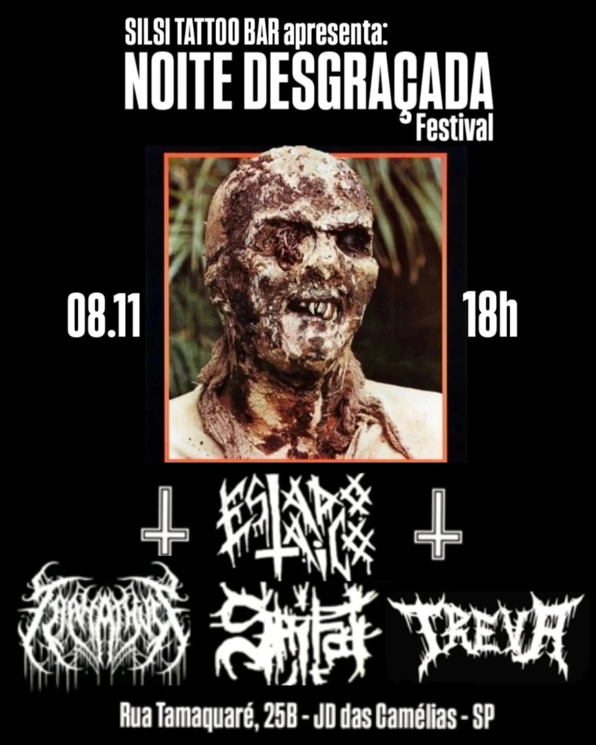 Cartaz Noite Da Desgraça Festival