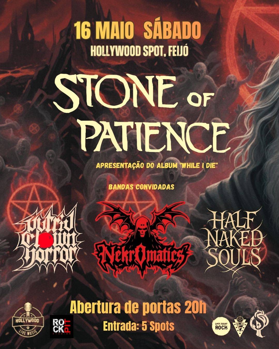 Cartaz do concerto de apresentação de Stone of Patience