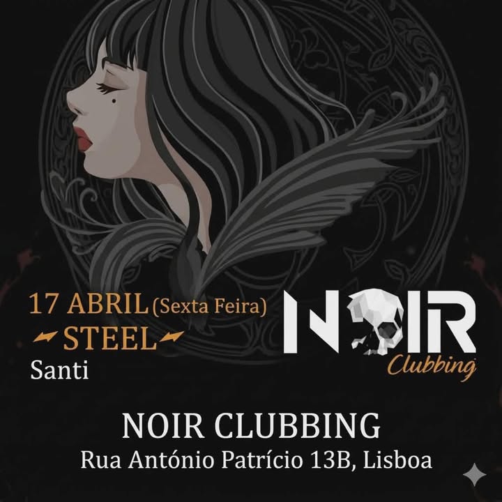 Cartaz da Noite de Metal no Noir Clubbing