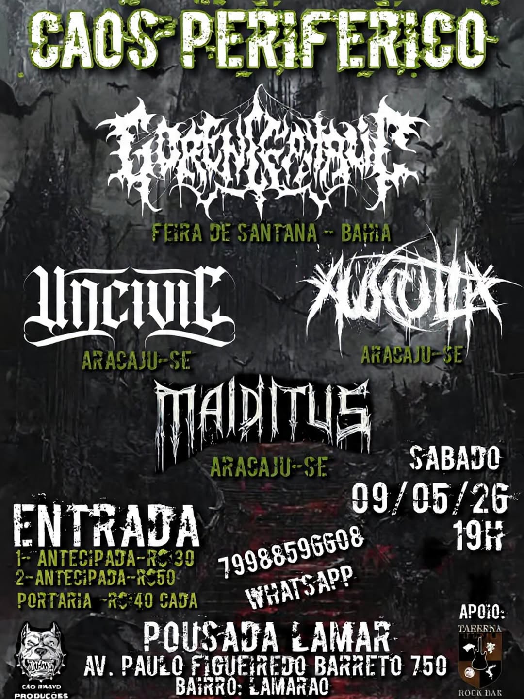 Cartaz do festival Caos Periférico
