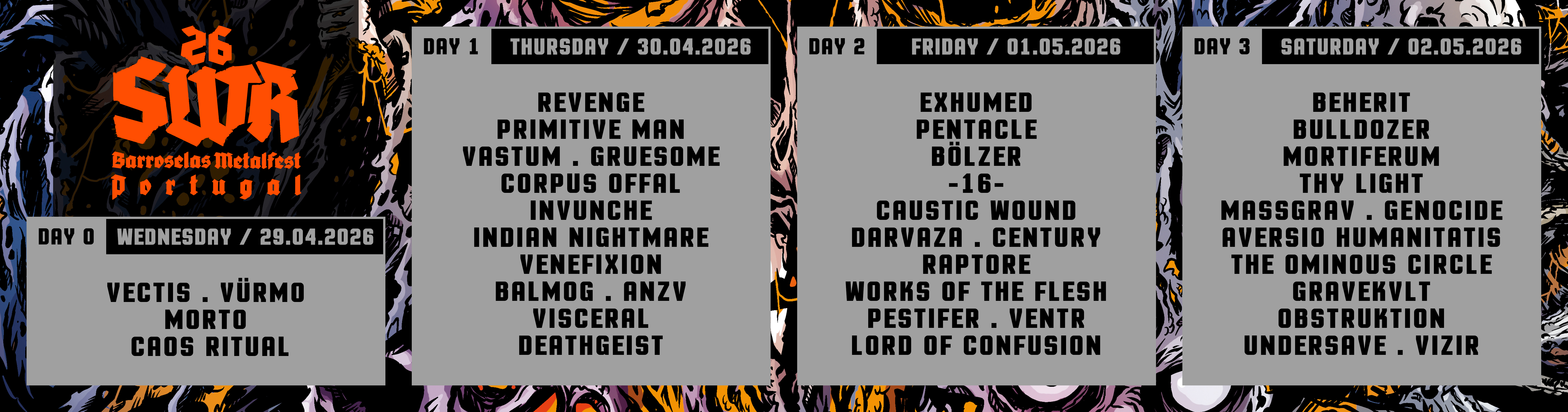 Alinhamento diário SWR Barroselas Metalfest 26