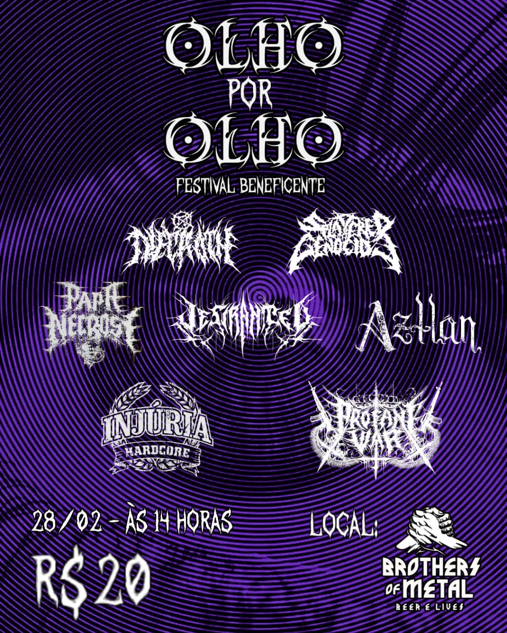 Cartaz do festival Olho Por Olho