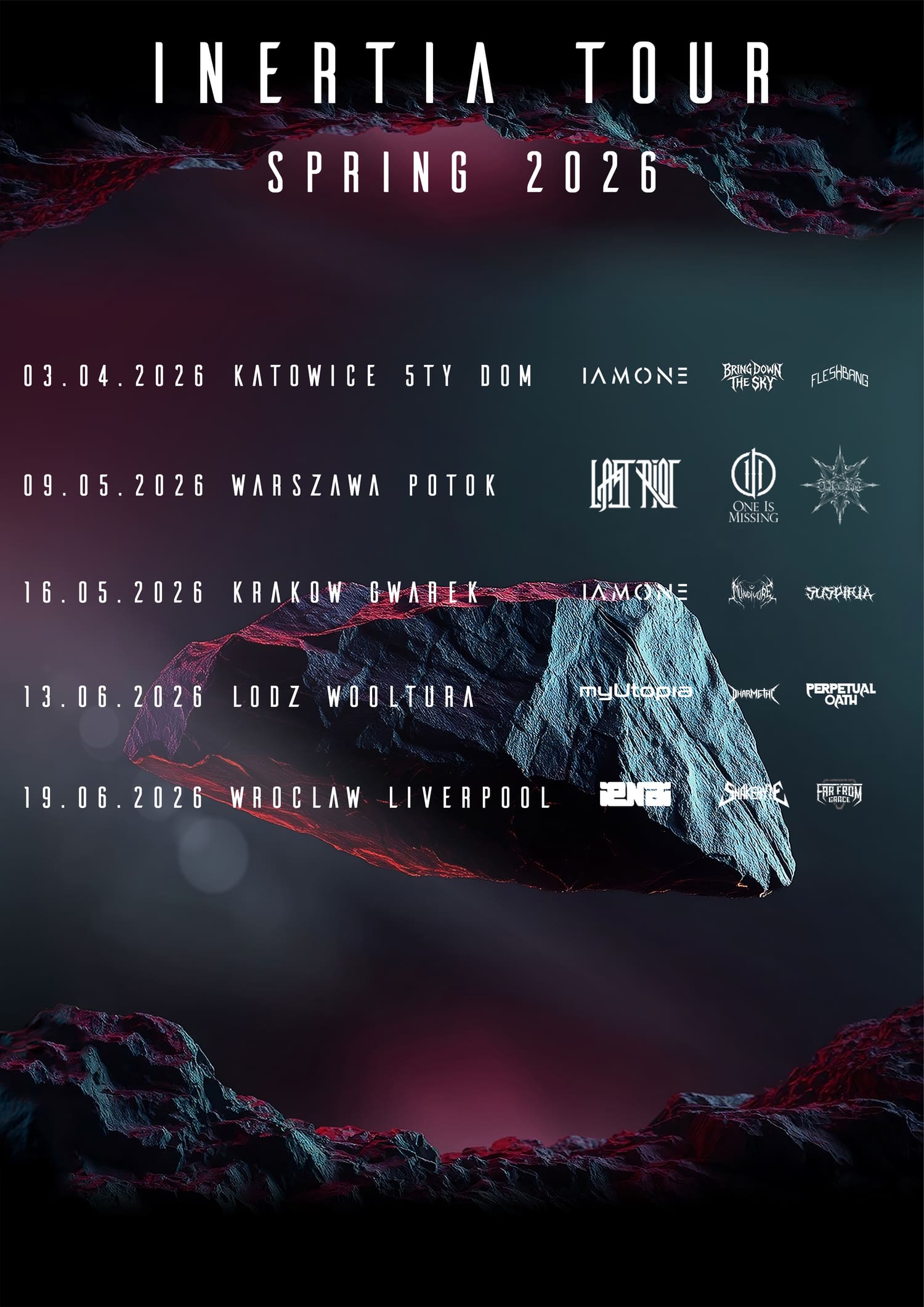 Cartaz da tour Inertia