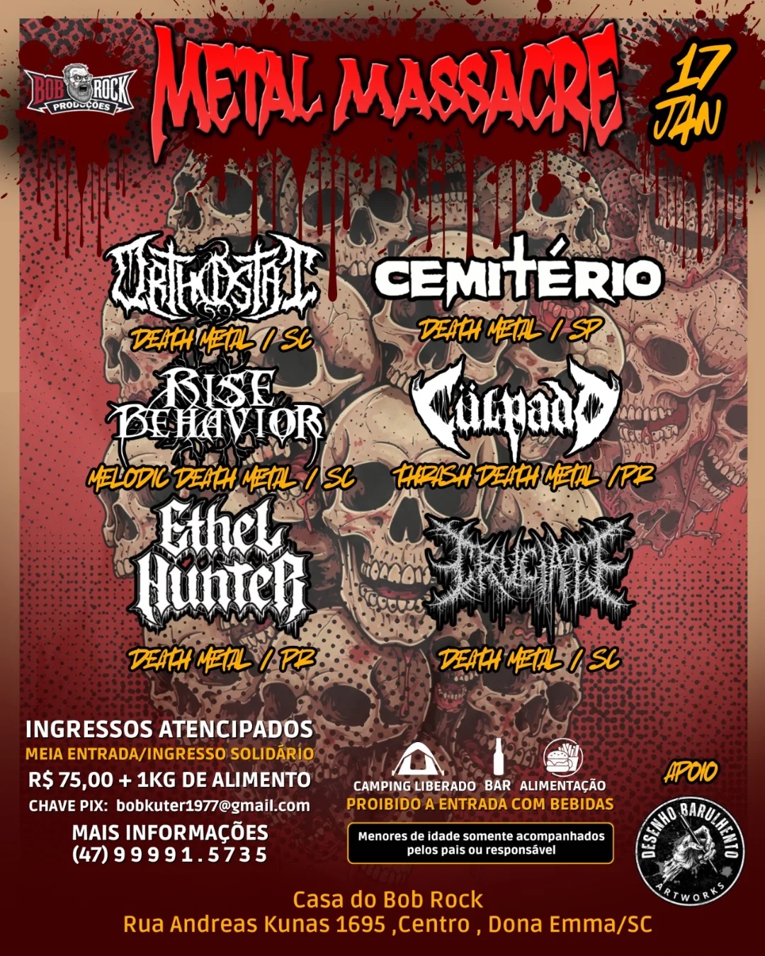 Cartaz do festival Metal Massacre 2026