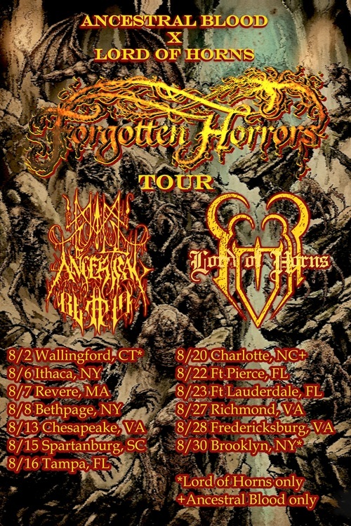 The Forgotten Horrors Tour 2026 Poster