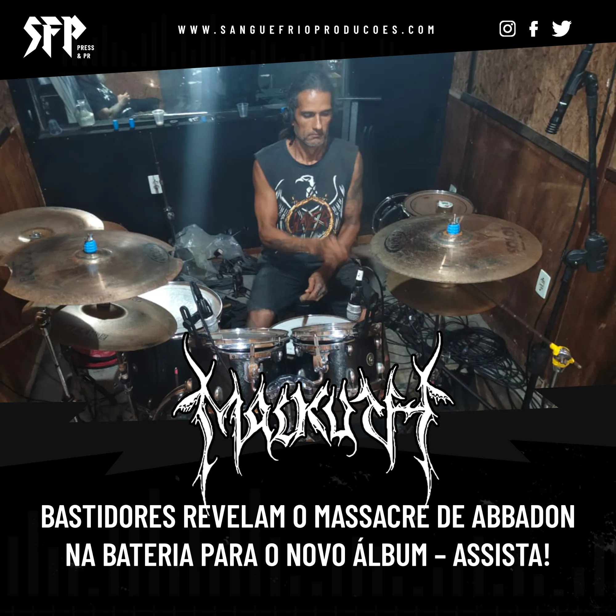 Malkuth Gravações Bateria Abbadon
