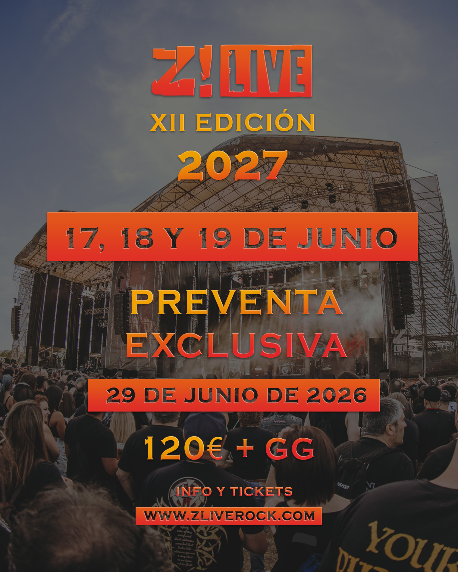 Z Live Rock Fest 2027 Pré-venda