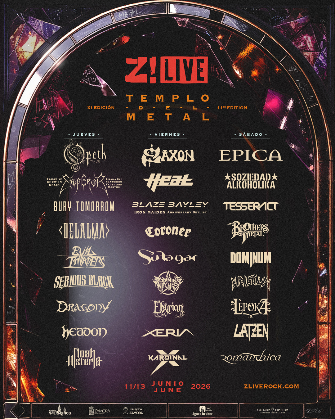 Cartaz Z! Live 2026 Atualizado