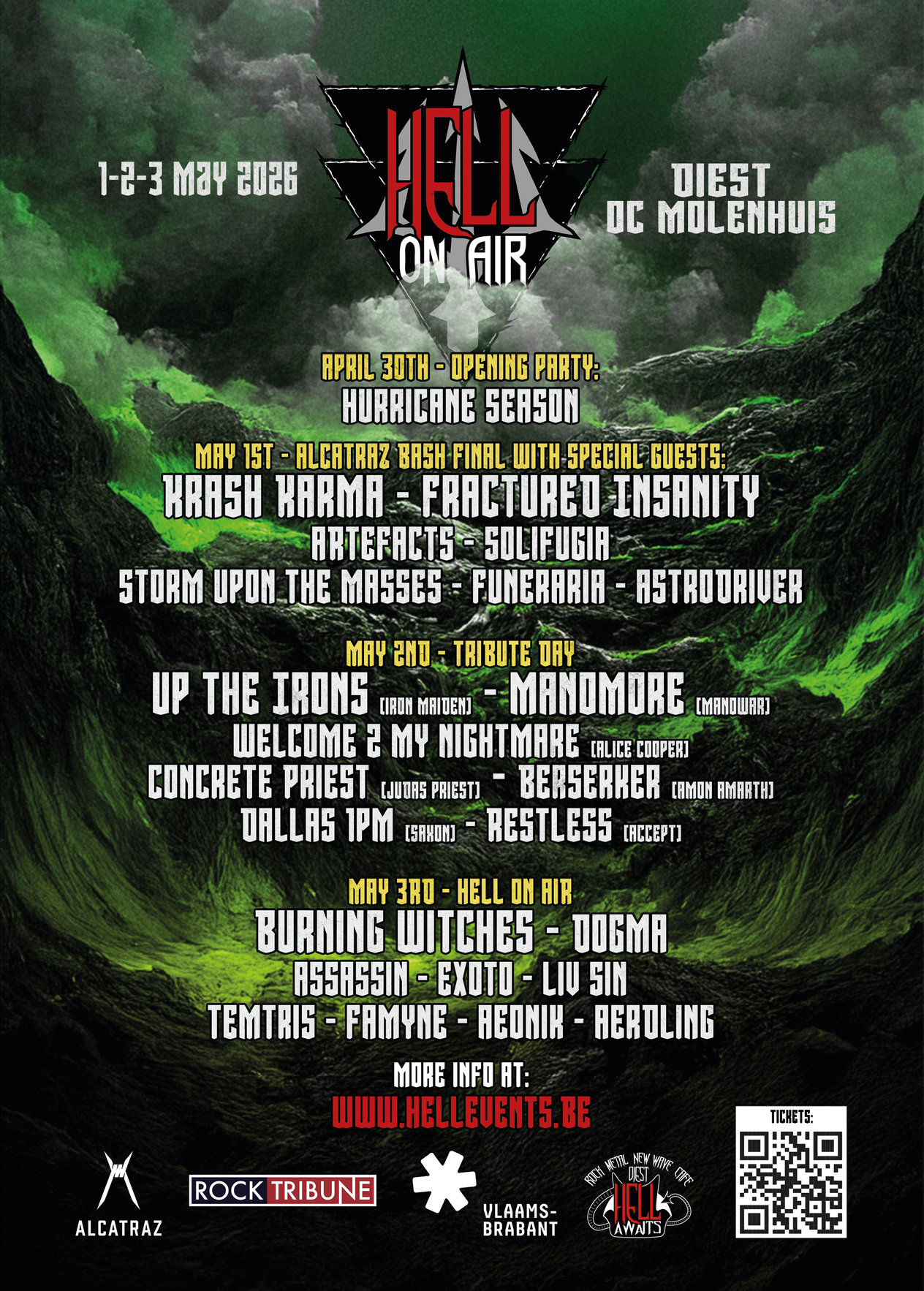 Cartaz do festival Hell On Air 2026