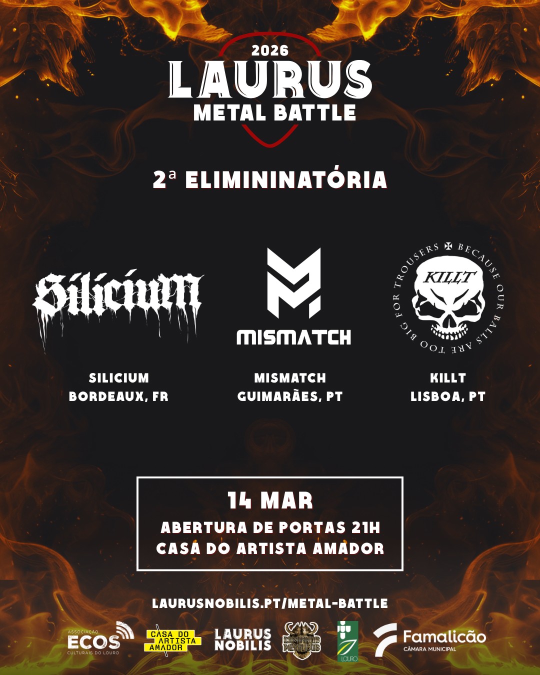 Cartaz Laurus Metal Battle 2026 - 2ª Eliminatória
