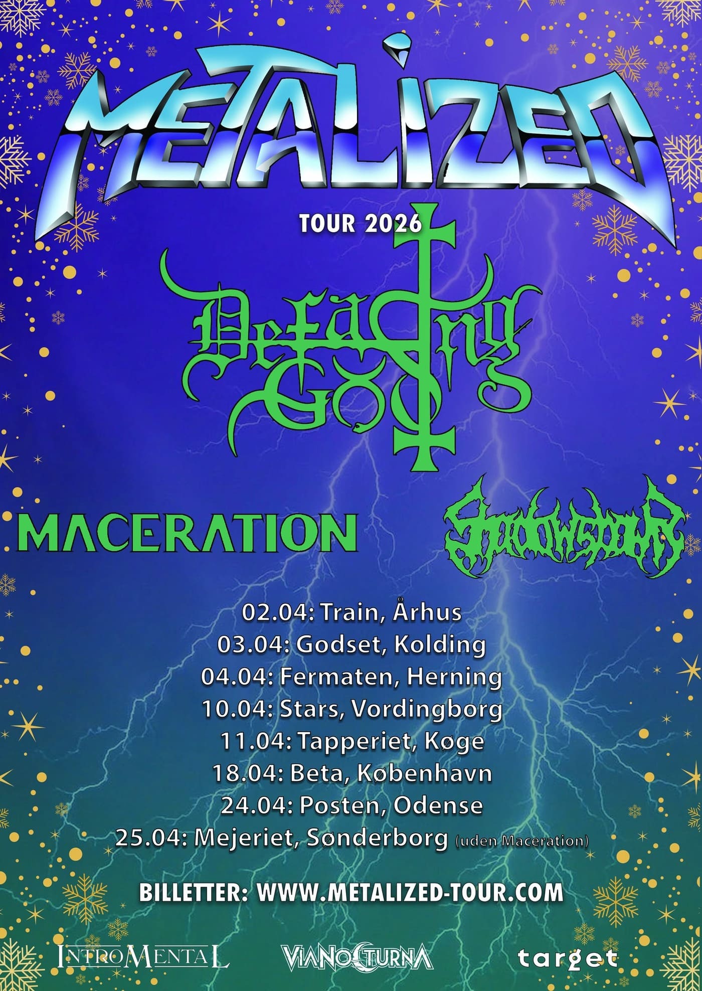 Cartaz Metalized Tour 2026