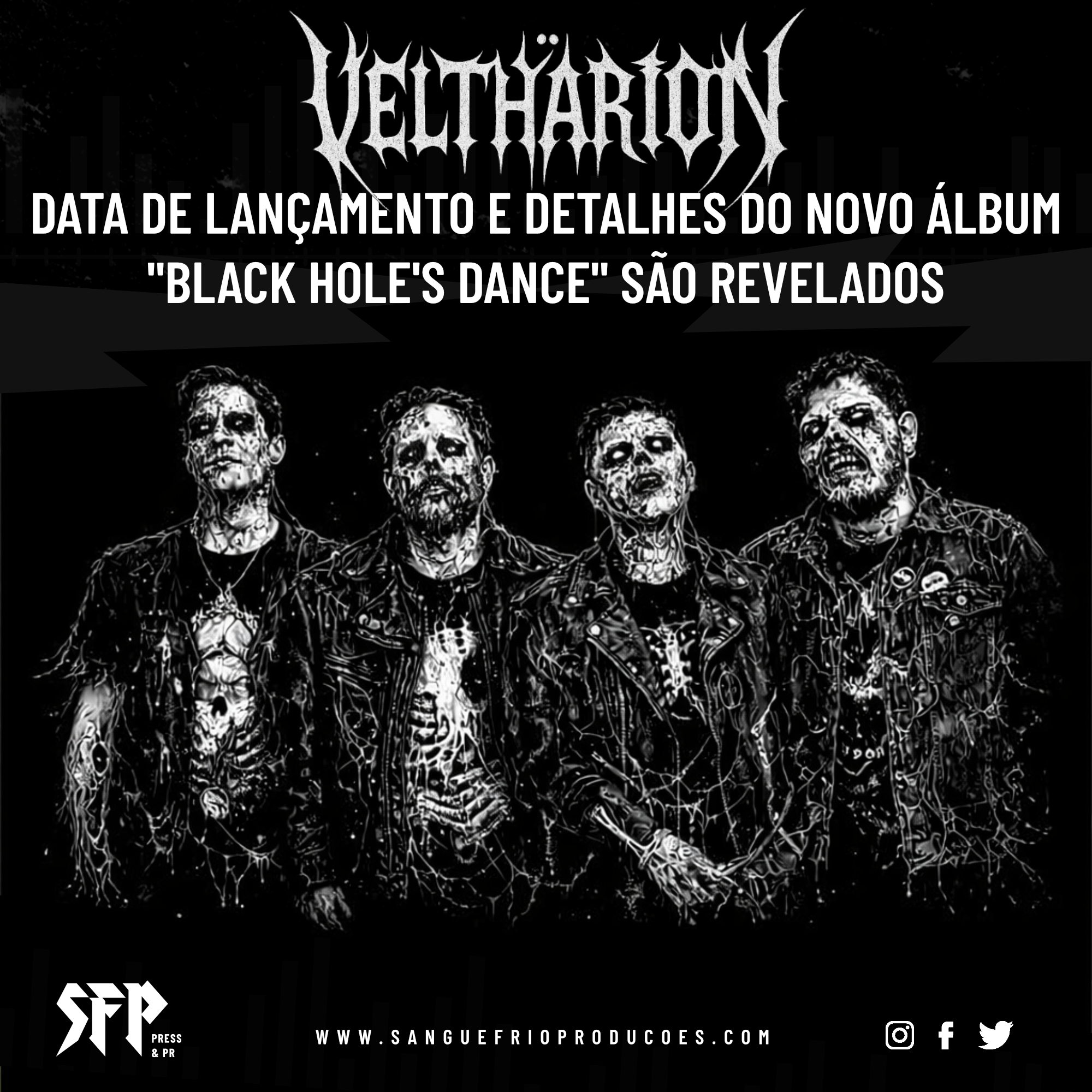 Anúncio do álbum Black Hole's Dance de Veltharion