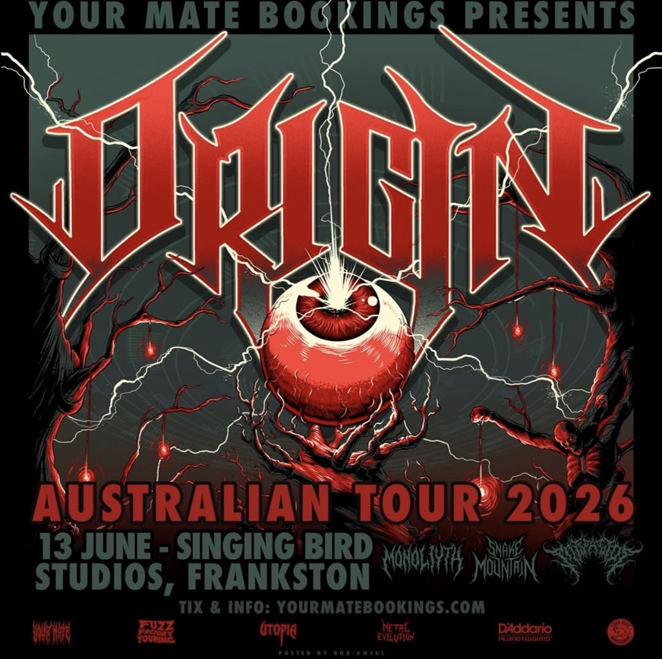 Cartaz Origin Australian Tour