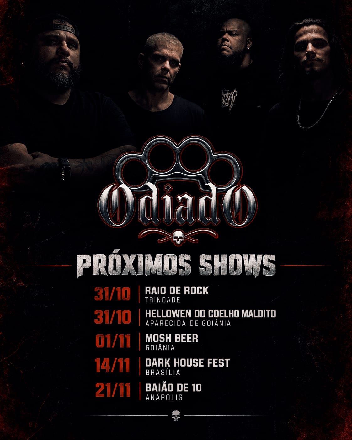 Odiado - Datas da Digressão Cortante