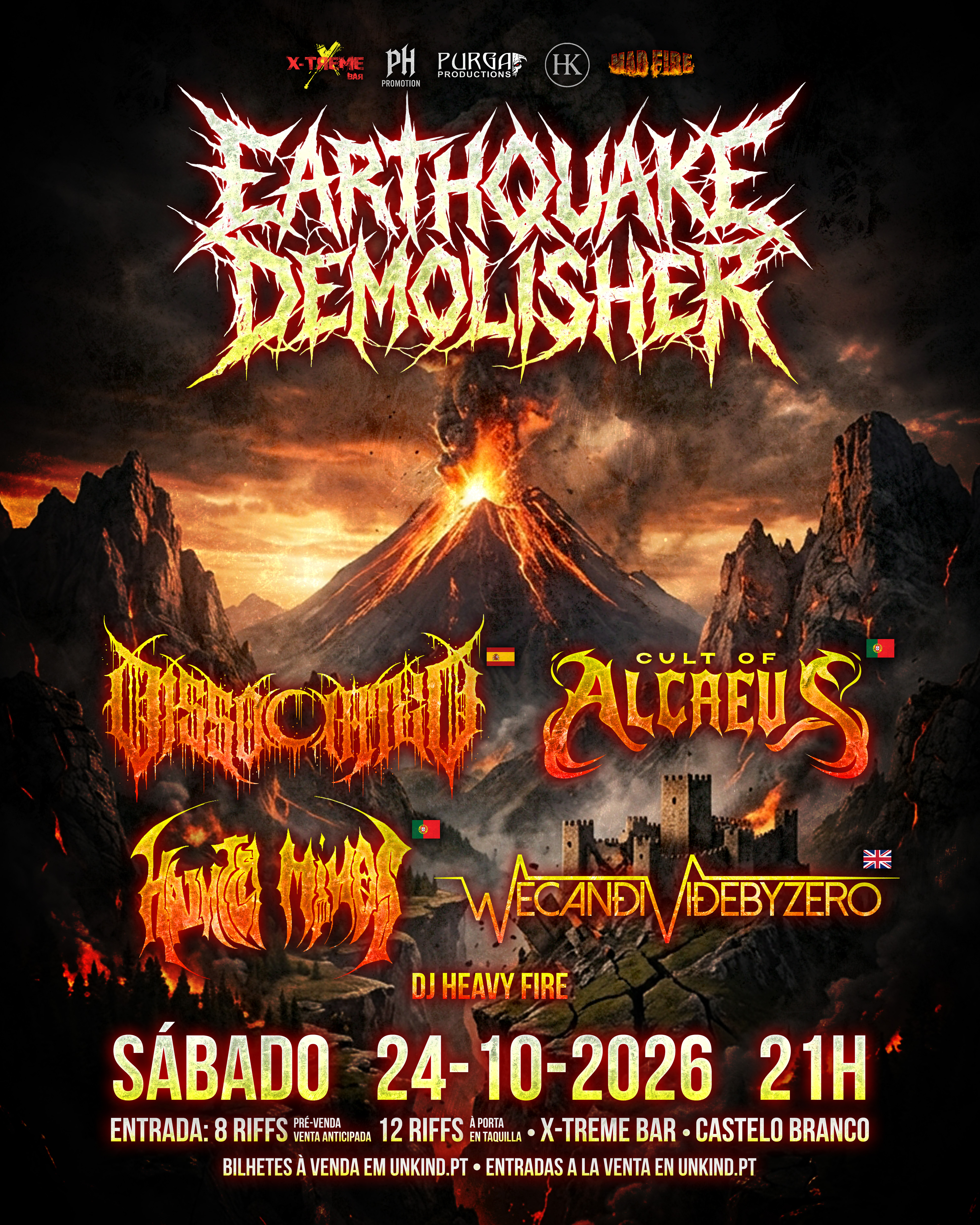 Cartaz Castelo Branco Earthquake Demolisher