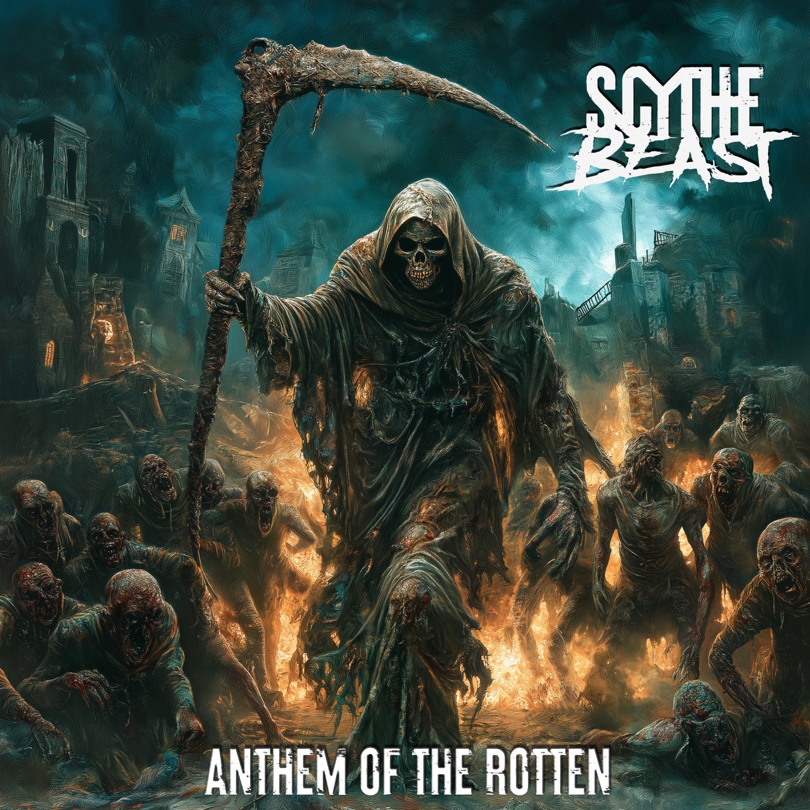 Capa do álbum Anthem of the Rotten de Scythe Beast