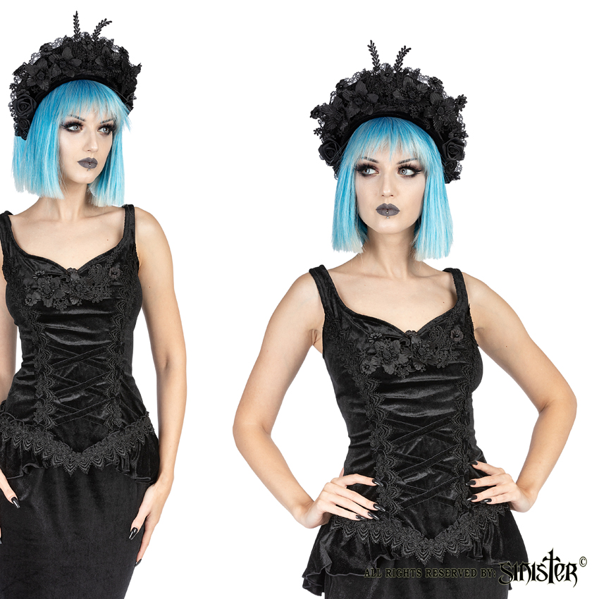 (image for) Gothic Velvet Fishtail Top