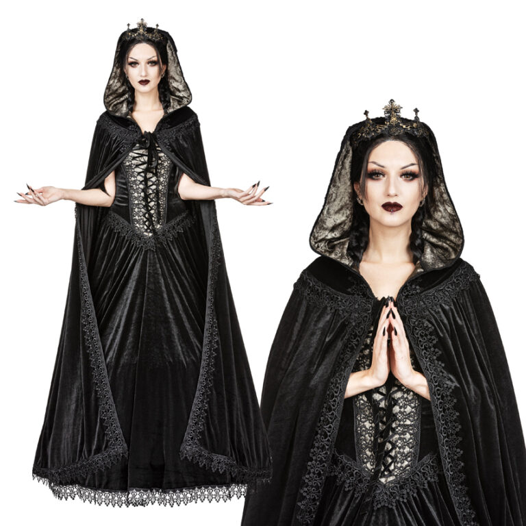 (image for) Medieval Velvet Hooded Cape