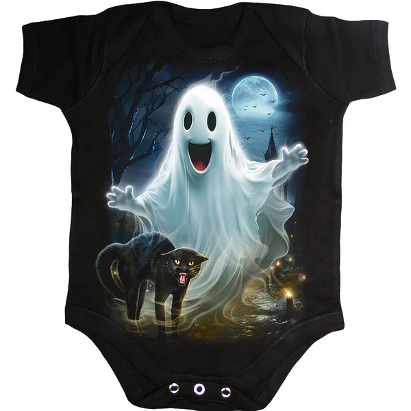 (image for) HIGH SPIRITS - Baby Sleepsuit Black