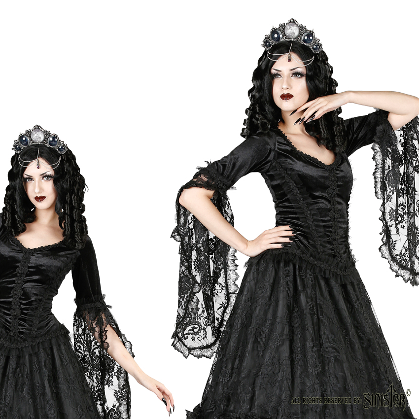 (image for) French Lace & Velvet Gothic Top