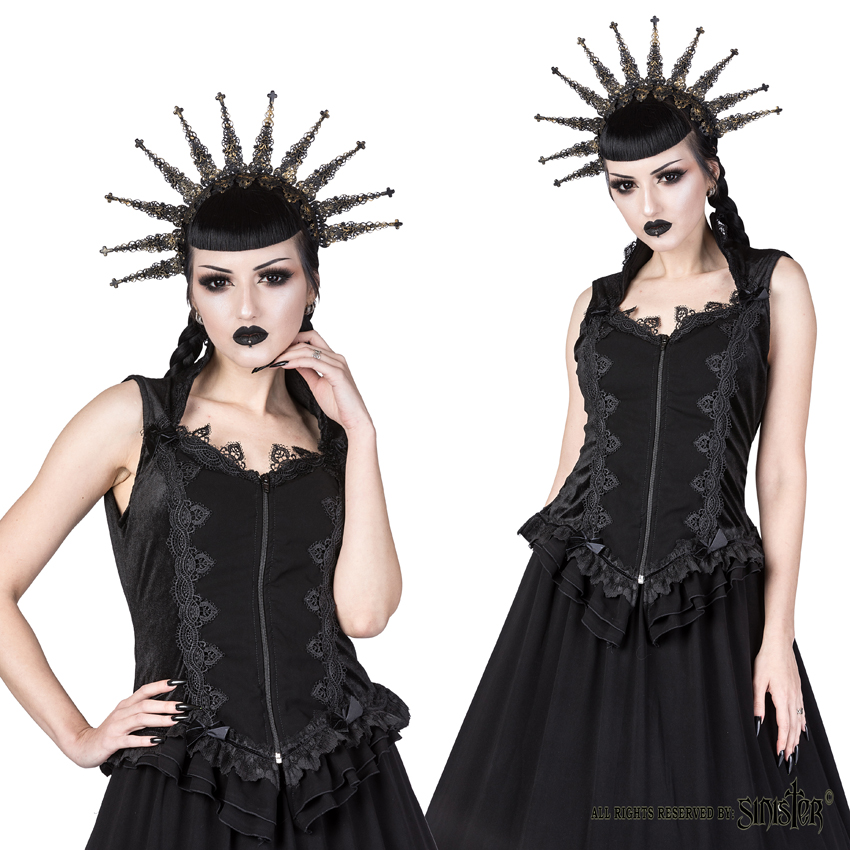 (image for) Gothic Velvet Vampire Collar Top